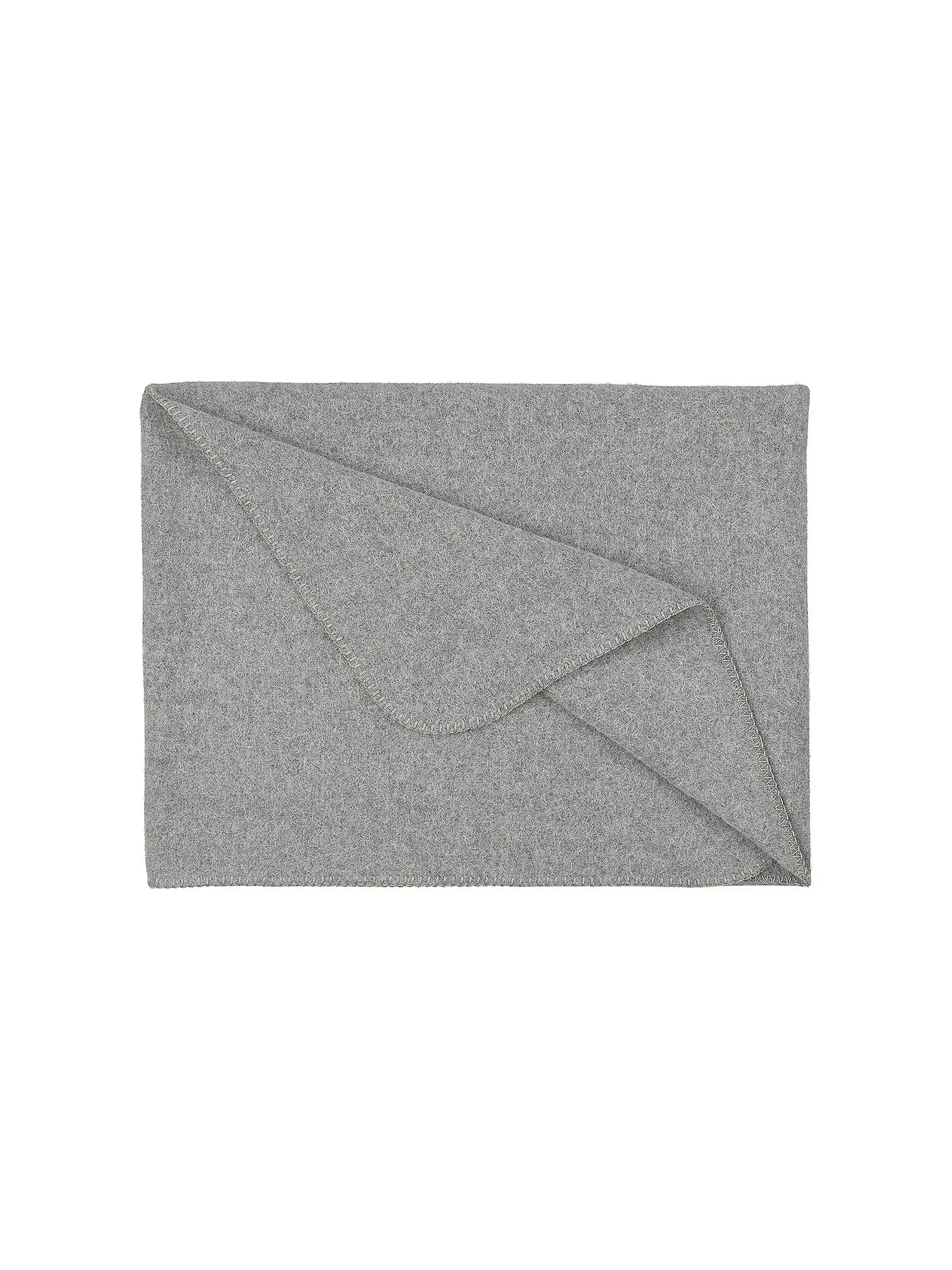 STEINER 1888 | Wolldecke - Plaid Alina 145x190cm Crocus | silber